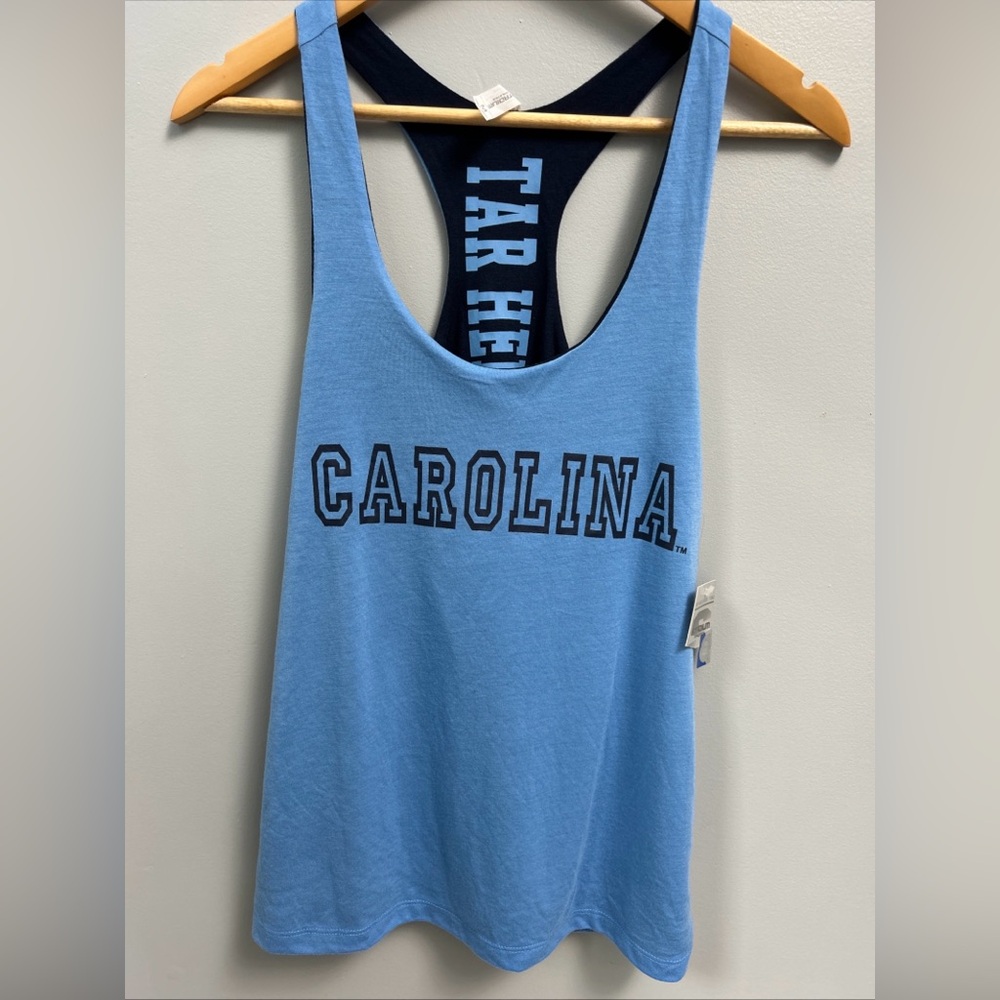 NWT Stadium Athletics Reversible UNC Tarheels Women's Racerback Tank Top